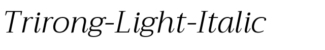 Trirong Light Italic.ttf