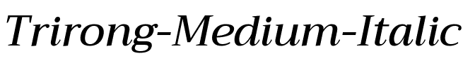 Trirong Medium Italic.ttf