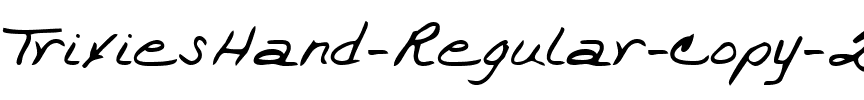 TrixiesHand Regular.ttf
