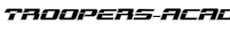 Troopers Academy Italic Italic.ttf