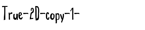 True 2D Normal.ttf