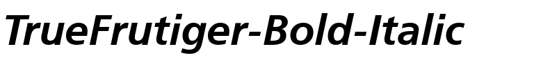 TrueFrutiger Bold Italic.ttf
