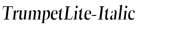 TrumpetLite Italic.ttf