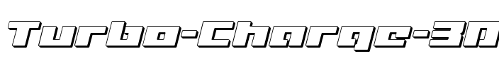 Turbo Charge 3D Italic Italic.ttf