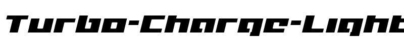 Turbo Charge Light Italic Light Italic.ttf