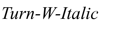 Turn W Italic.ttf