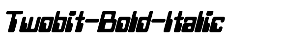 Twobit Bold Italic.otf