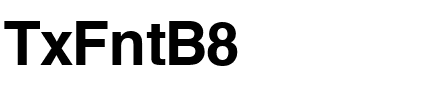 TxFntB8 Regular.ttf