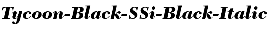 Tycoon Black SSi Black Italic.ttf