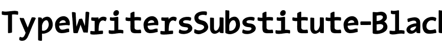 TypeWritersSubstitute-Black Regular.ttf