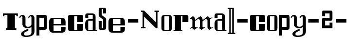 Typecase Normal.ttf