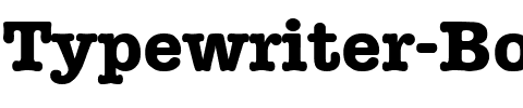 Typewriter-Bold Regular.ttf