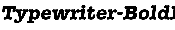 Typewriter-BoldIta Regular.ttf