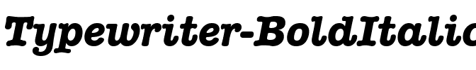 Typewriter BoldItalic.ttf