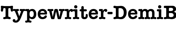 Typewriter-DemiBold Regular.ttf