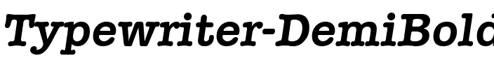 Typewriter-DemiBoldIta Regular.ttf