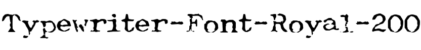 Typewriter-Font (Royal 200) Regular.ttf