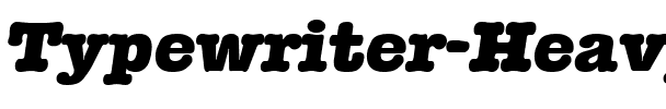 Typewriter-HeavyIta Regular.ttf