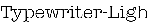 Typewriter-Light Regular.ttf