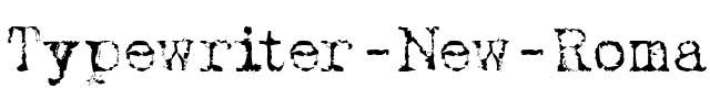 Typewriter New Roman Regular.ttf