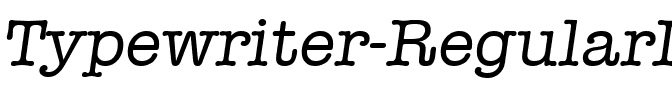 Typewriter-RegularIta Regular.ttf