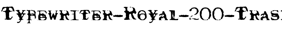Typewriter Royal 200 Trashed Regular.ttf