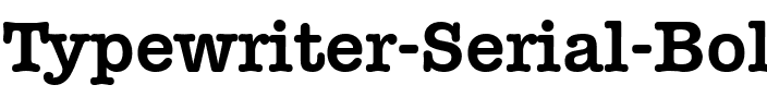 Typewriter-Serial Bold.ttf