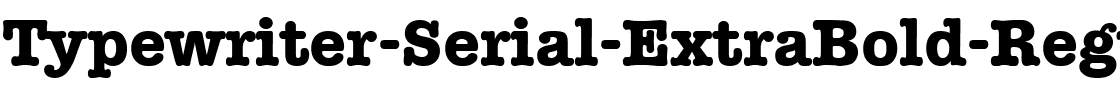 Typewriter-Serial-ExtraBold Regular.ttf