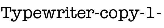 Typewriter Regular.ttf