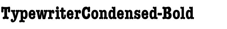 TypewriterCondensed Bold.ttf