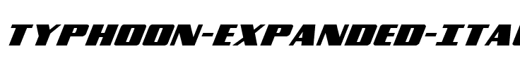 Typhoon Expanded Italic Expanded Italic.ttf