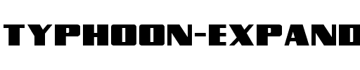 Typhoon Expanded Expanded.ttf