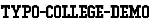 Typo College Demo Regular.otf