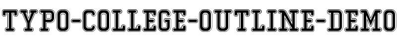 Typo College Outline Demo Regular.otf