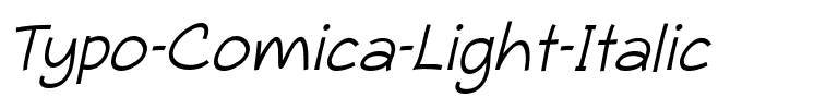 Typo Comica Light Italic.otf