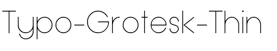 Typo Grotesk Thin Regular.otf