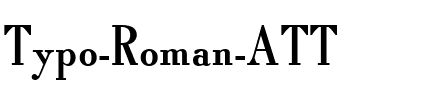 Typo Roman ATT Regular.ttf