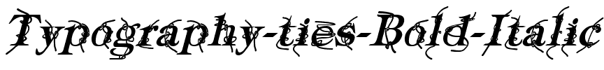 Typography ties Bold Italic.ttf