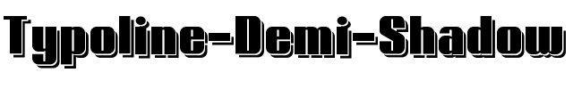 Typoline Demi Shadow Regular.otf
