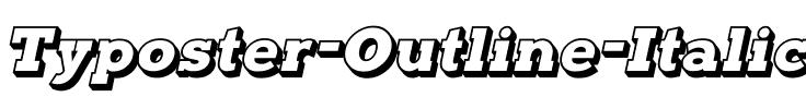 Typoster Outline Italic.otf