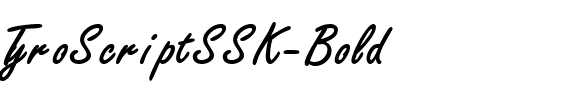 TyroScriptSSK Bold.ttf