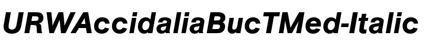 URWAccidaliaBucTMed Italic.ttf