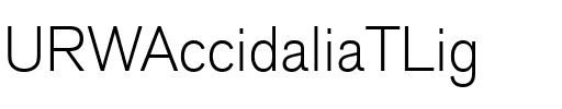 URWAccidaliaTLig Regular.ttf