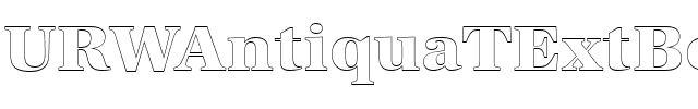 URWAntiquaTExtBolOu1 Regular.ttf