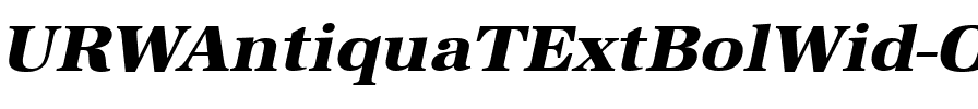 URWAntiquaTExtBolWid Oblique.ttf