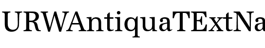 URWAntiquaTExtNar Regular.ttf