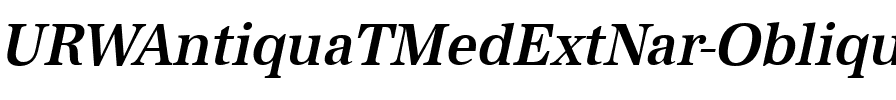 URWAntiquaTMedExtNar Oblique.ttf