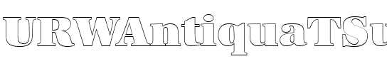 URWAntiquaTSupOu1 Regular.ttf