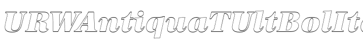 URWAntiquaTUltBolItaOu1 Regular.ttf