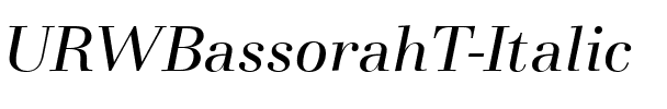 URWBassorahT Italic.ttf